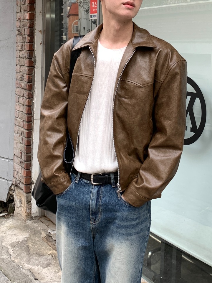 V. Weston Leather Jacket